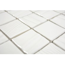 Keramikmosaik CG KN5 Quadrat Kanran 29,5x29,5 cm white plain