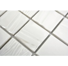 Keramikmosaik CG KN5 Quadrat Kanran 29,5x29,5 cm white plain