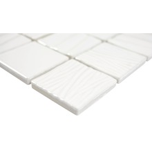 Keramikmosaik CG KN5 Quadrat Kanran 29,5x29,5 cm white plain