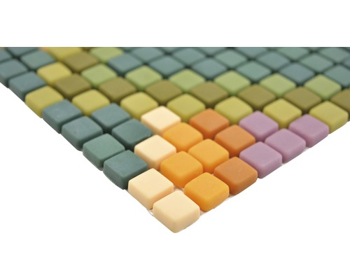 Mosaikfliesen-Matte mit quadratischen Steinen
