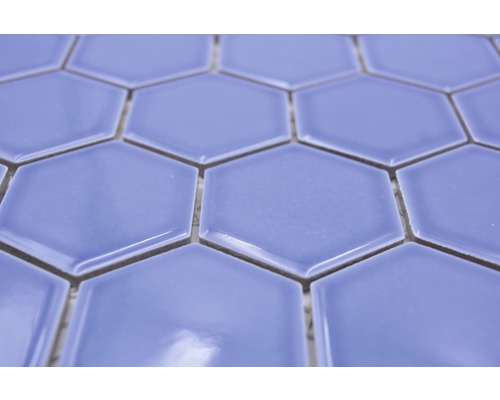 Sechseckige Keramikfliesen Nahaufnahme