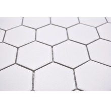 Keramikmosaik HX AT51 Hexagon 32,5x28,1 cm Uni weiß R10B
