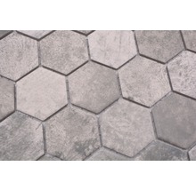 Keramikmosaik HX Curio ZDG Hexagon 32,5x28,1 cm Grau