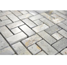 Natursteinmosaik XNM BS11 30,5x30,5 cm Grau