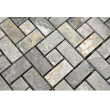 Natursteinmosaik XNM BS11 30,5x30,5 cm Grau