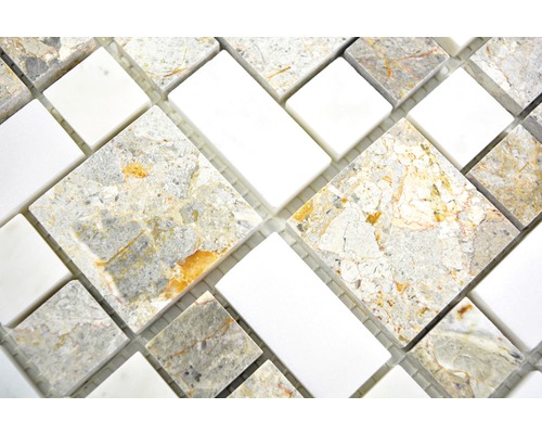 Mosaikfliese aus Naturstein und Marmor