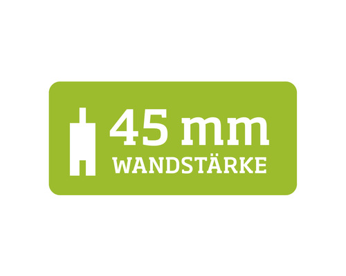 Symbol für 45 Millimeter Wandstärke