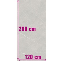 Fliese mit den Maßen 260 cm mal 120 cm