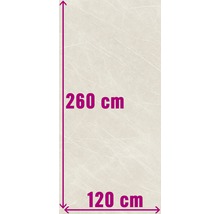 XXL Wand- und Bodenfliese Always Cream Natural 120x260 cm