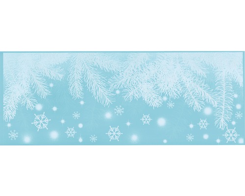 Weihnachtliches Design mit Tannenzweigen und Schneeflocken