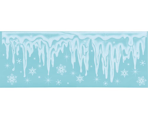 Bordüre mit Eiszapfen und Schneeflockenmuster