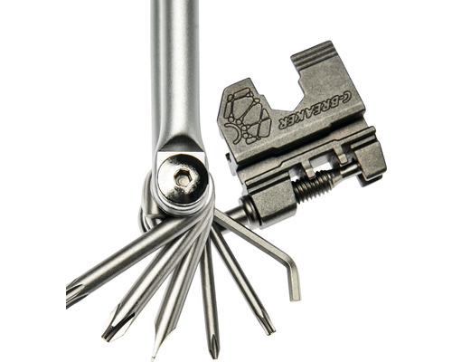 Multitool mit Kettennieter für Fahrräder