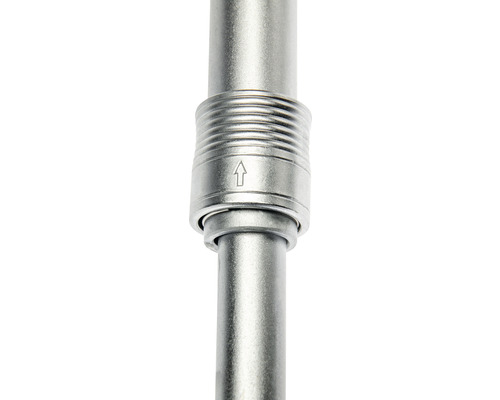 Metallrohrverbinder mit Pfeilmarkierung