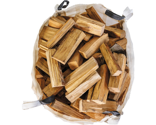 Sack mit Brennholz