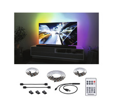 EntertainLED USB LED Strip TV-Beleuchtung 55 Zoll 2 m 3,5W 120 LEDs RGB  Farbwechsel mit Memoryfunktion + Fernbedienung - HORNBACH