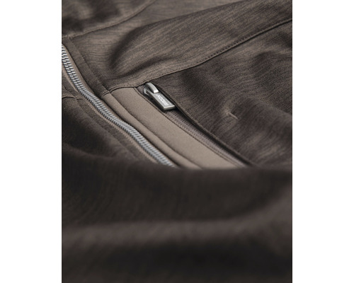 Detailaufnahme einer Jacke mit Reißverschluss