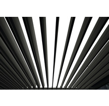Pergola mit Lamellen aus Aluminium