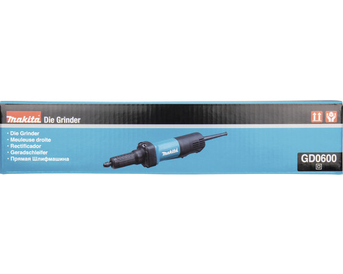 Makita Geradschleifer GD0600 in Produktverpackung