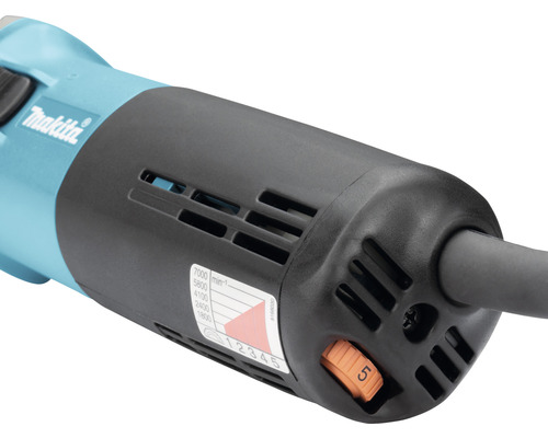 Makita Geradschleifer Detailansicht mit Drehzahlregler