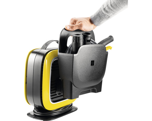 Gelber Hochdruckreiniger mit Tragegriff