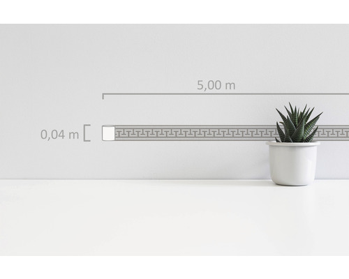 Bordüre mit griechischem Mäandermuster, 5,00 Meter lang und 0,04 Meter breit