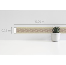 Wandtattoo mit Wellenmuster, 5,00 Meter lang und 0,13 Meter breit