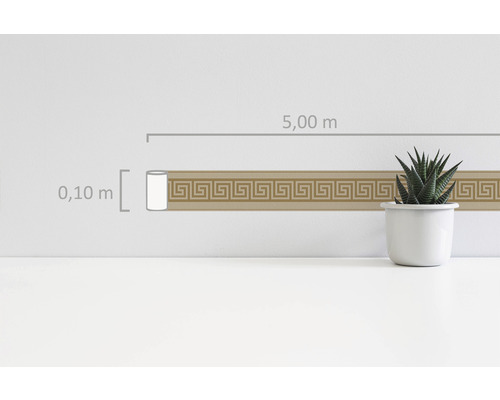 Bordüre mit Mäandermuster, Länge fünf Meter, Breite zehn Zentimeter