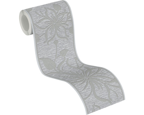 Tapetenbordüre mit Blumenmuster auf einer Rolle