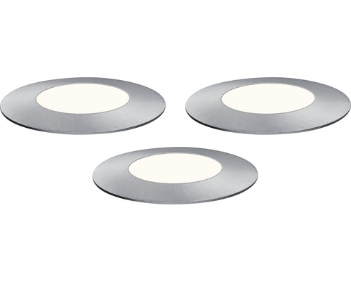 Drei runde LED Einbauspots