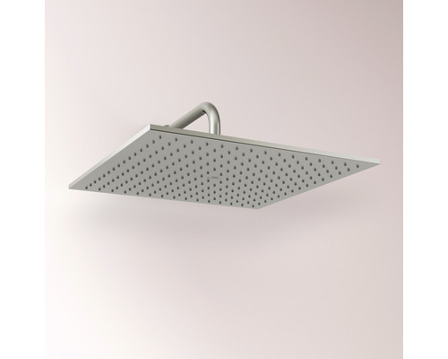 Quadratischer Duschkopf mit Brausearm zur Wandmontage