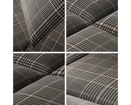 Nahaufnahme von Stoff mit Karomuster