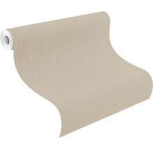 Vliestapete 484656 Florentine III Uni Leinen braun