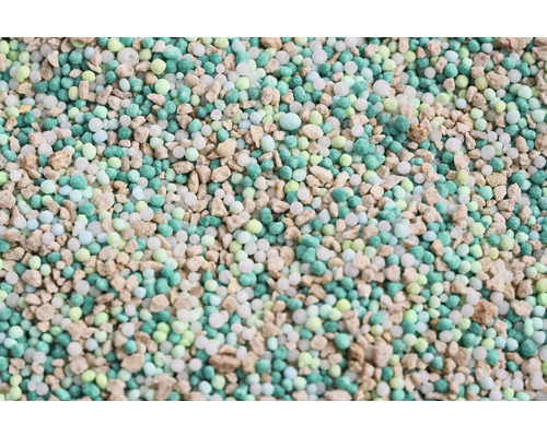 Nahaufnahme von Düngemittelgranulat