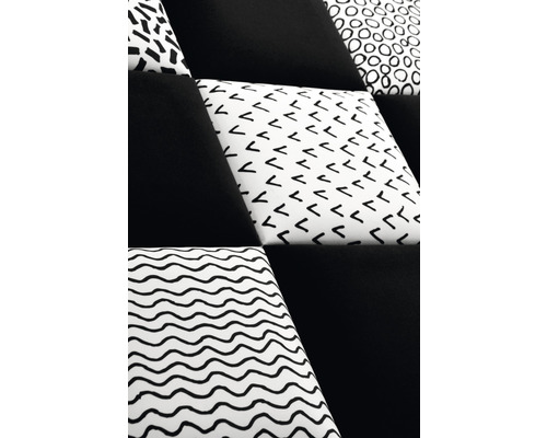 Schallabsorber mit verschiedenen Mustern