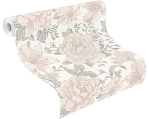 Tapetenrolle mit Blumenmuster