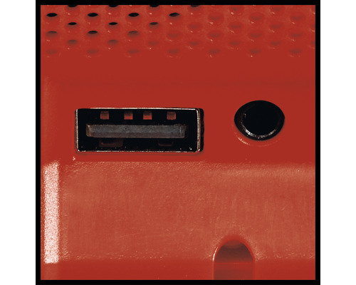 Nahaufnahme eines USB-Anschlusses und einer Kopfhörerbuchse