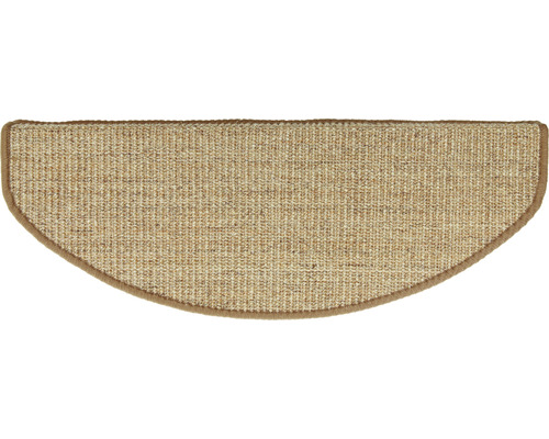 Halbrunde Treppenmatte aus Textil