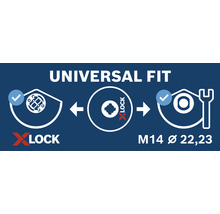 Universelle Passform für X-Lock Werkzeuge, M14 Durchmesser 22,23
