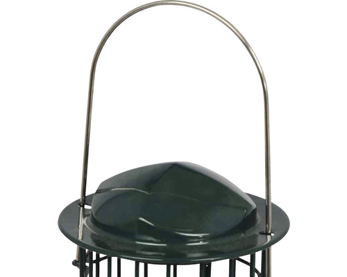 Detailansicht einer Vogel-Futterstelle mit Aufhängung