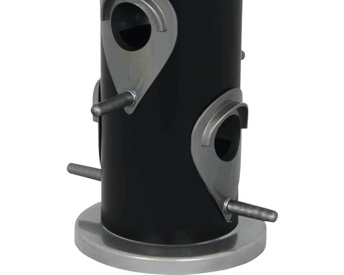 Vogelfutterspender aus Metall mit mehreren Futteröffnungen