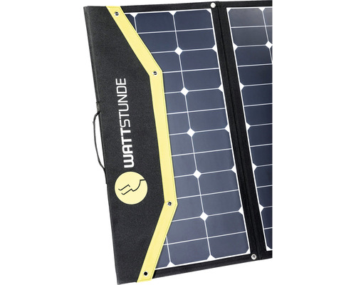 Wattstunde Solarmodul im zusammengeklappten Zustand