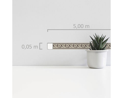 Bordüre mit Ornamentmuster, 5,00 Meter Länge und 0,05 Meter Breite