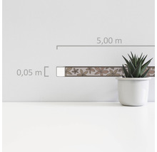 Bordüre mit Blättermuster, Länge fünf Meter, Breite fünf Zentimeter