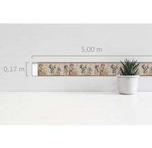 Bordüre mit Bärenmotiven, 0,17 Meter hoch, 5,00 Meter lang