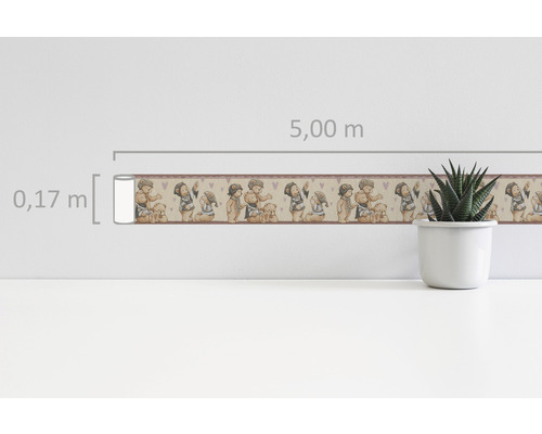 Bordüre mit Bärenmotiven, 0,17 Meter hoch, 5,00 Meter lang