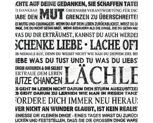 Wandbild mit motivierenden Sprüchen