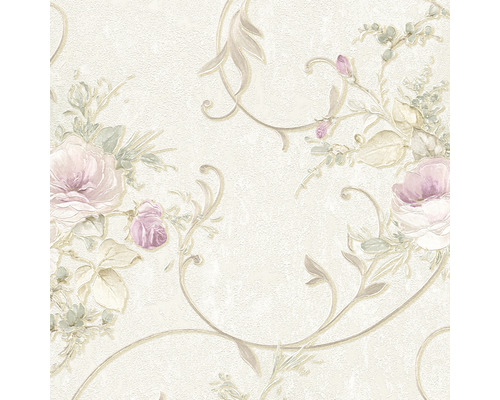 Vliestapete 30420-2 Romantico Blumenbouquet rosé Tapete mit Rosenmuster und floralen Ranken