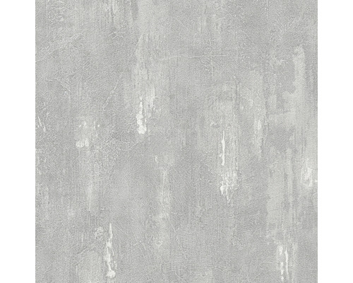 Graue Tapete mit Betonoptik.