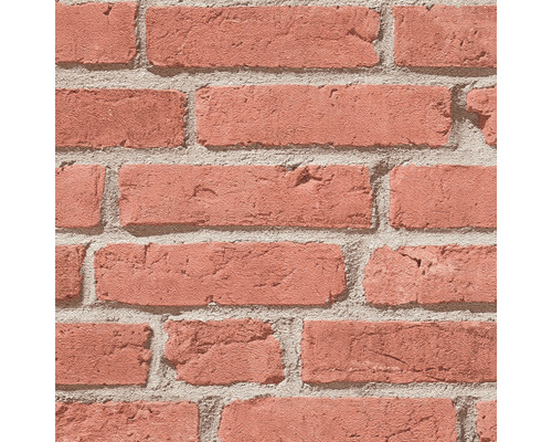 Nahaufnahme einer Tapete mit Backsteinmuster