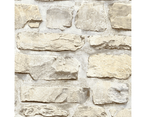 Tapete mit Steinmaueroptik